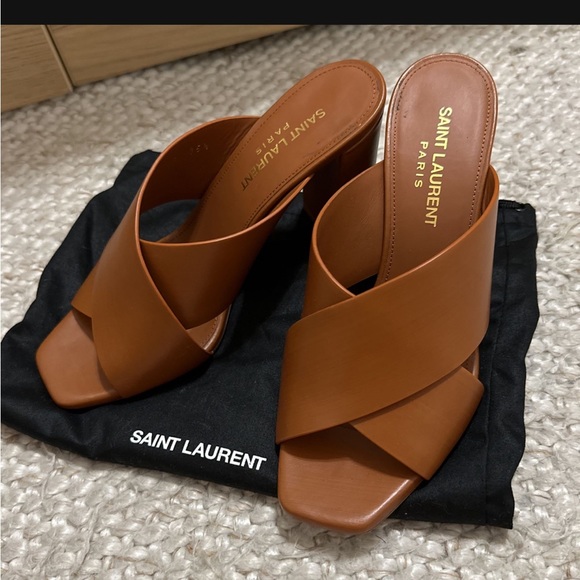 Yves Saint Laurent Shoes Ysl Loulou Mules Size 355 Poshmark